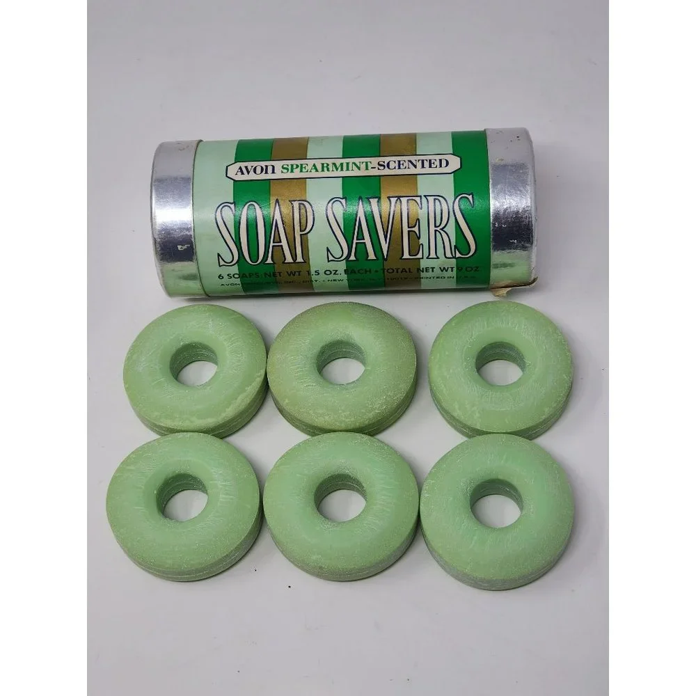 Vintage Avon Soap Savers Spearmint Scented And Golden Beauties‎ 3 Hostess Bars